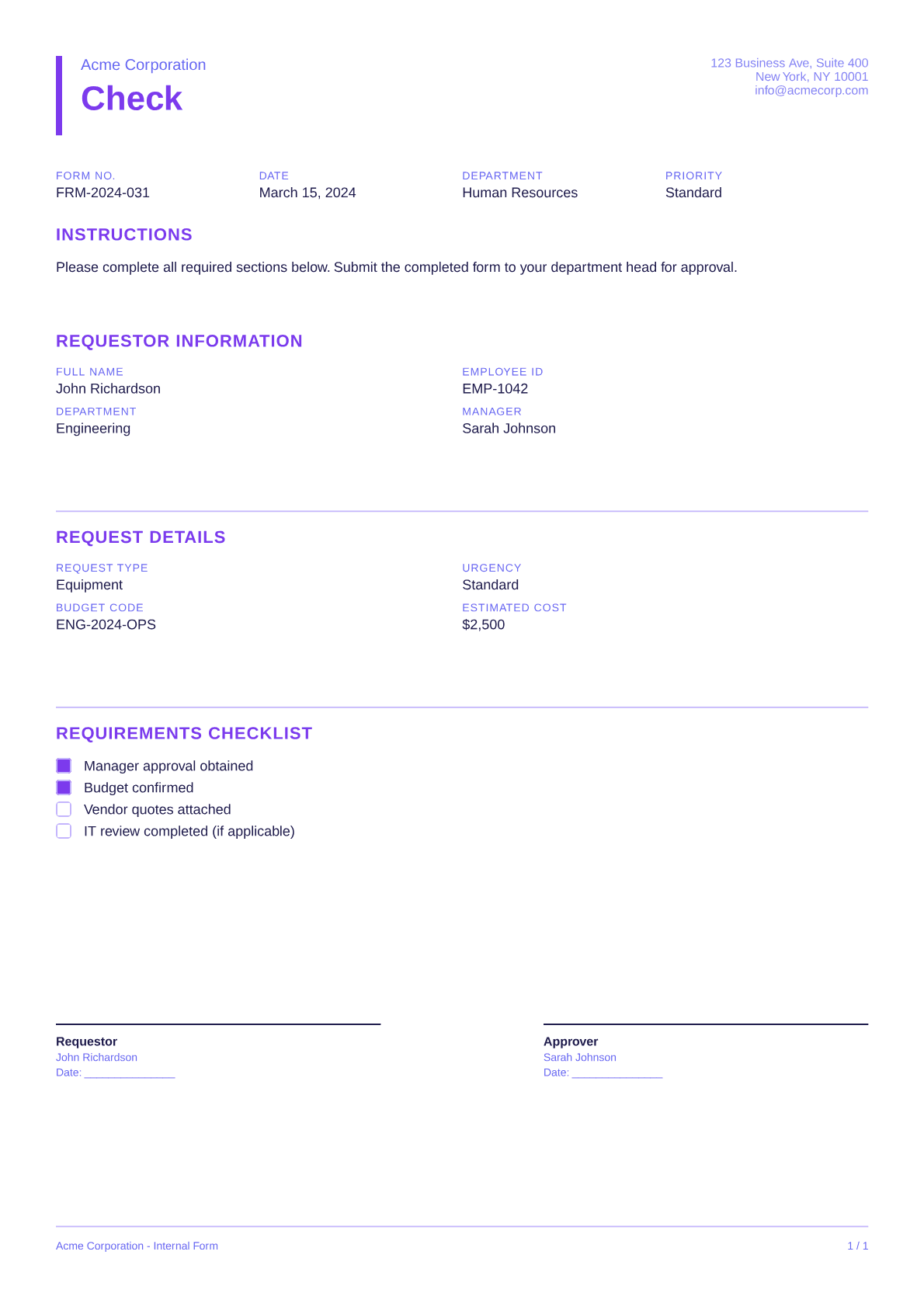 Check - Bold theme