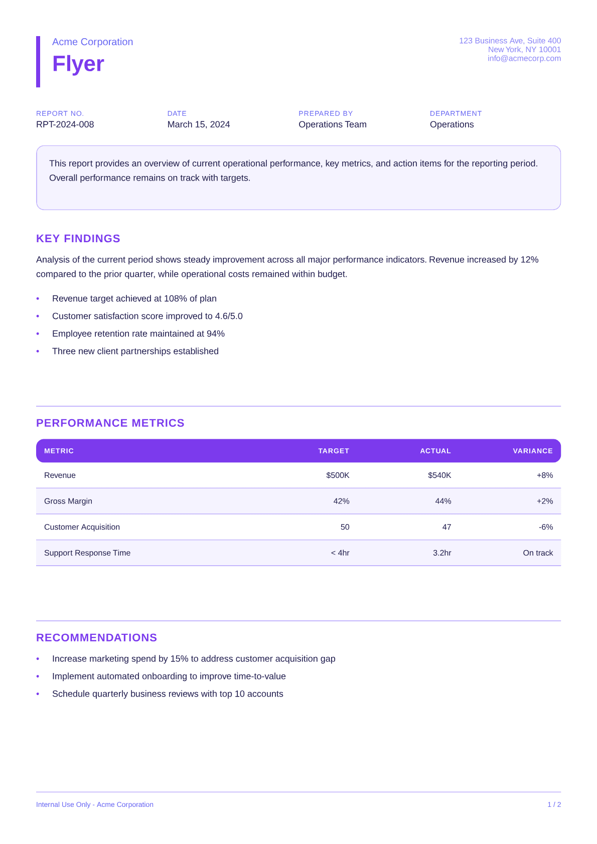 Flyer - Bold theme
