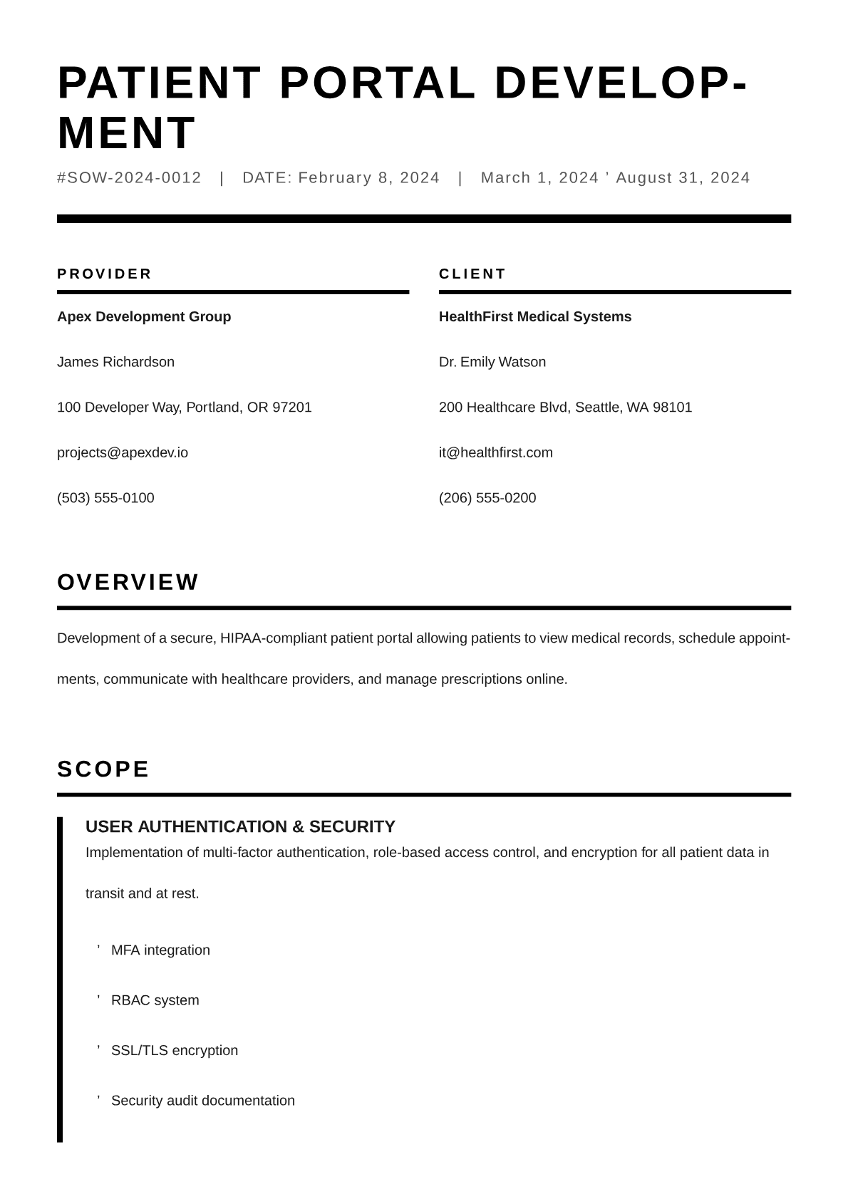 Bold sow template preview