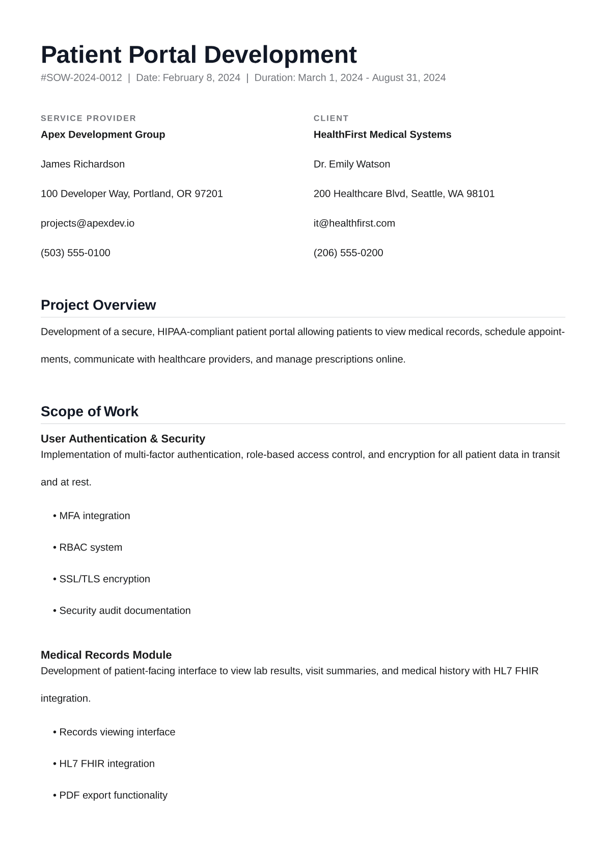 Clean sow template preview